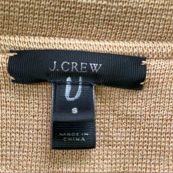 J Crew Sophie Open Front Sweater Blazer Tan Small - Picture 10 of 16